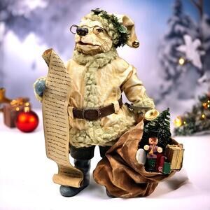 Clothtique Lord Nicholas 1988 Polar Bear Santa Figurine Folkcraft Retired